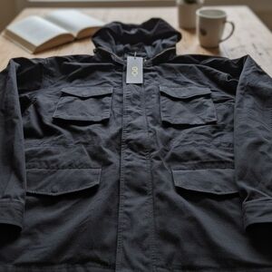Men's Black Military Field Jacket